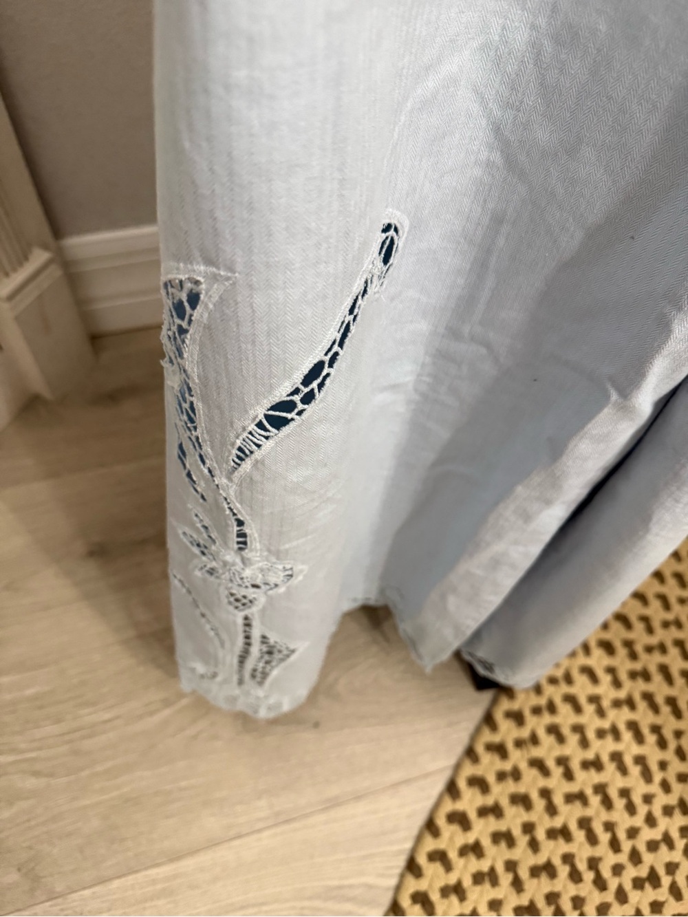 Anthropologie Eyelet Washed Overalls - Picture 5 of 7